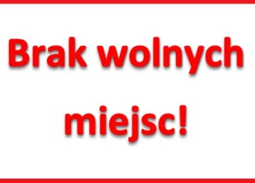 Brak wolnych miejsc na zabawę "Bawmy się razem"